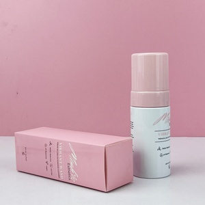 Luxury Matte Black PET Foam <b>Bottle</b> 43mm Plastic Foaming Mousse Pump for Lash Cleansing 100ml 120ml 150ml 200ml Available - Product Image 4