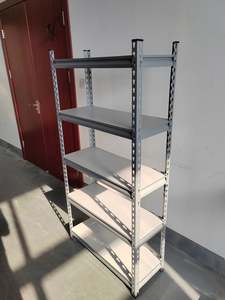 Étagères d'<span class=keywords><strong>angle</strong></span> en acier pour la maison, sol multicouche, noir, supermarché, entrepôt, présentoir, rangement, livres, organisateur - Product Image 3