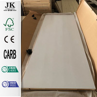 Porte intérieure en bois massif de luxe JHK-011-PT, placage acajou, design haut de gamme pour villa