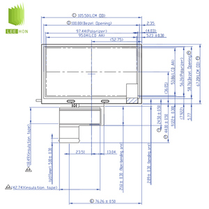 Auo 4.3 "480x272 RGB Màn hình LCD g043ftn01.0 cụ hiển thị 4.3 inch LCD module - Product Image 5