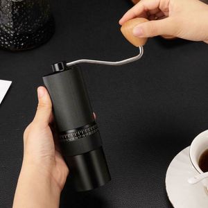 Stainless Steel 6 Starts Conical Burr Core External Regulation Hand Portable Bean <b>Mini</b> Manual Coffee <b>Grinder</b> - Product Image 3
