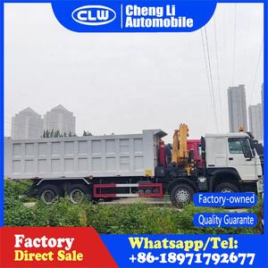 Usine Sino Howo 8x4 <span class=keywords><strong>grue</strong></span> camion 12 roues camion à <span class=keywords><strong>benne</strong></span> basculante monté <span class=keywords><strong>grue</strong></span> à bras pliant - Product Image 6