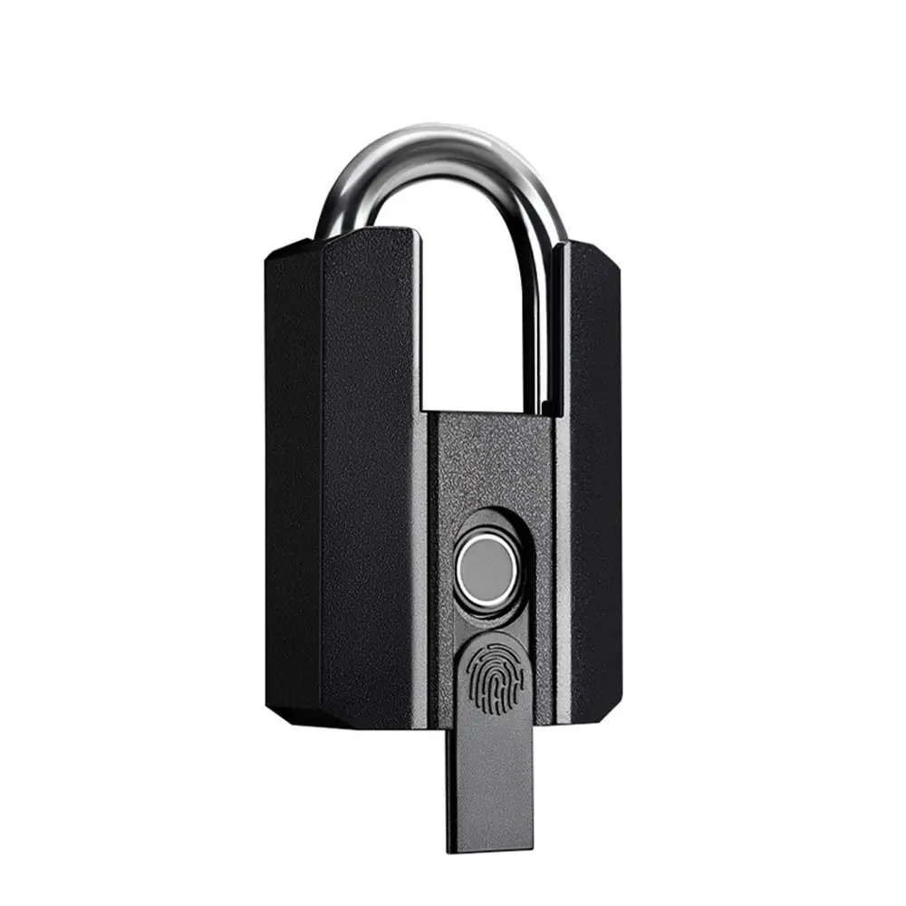 Smart Lock Rectangular Padlocks Alarm Digital Waterproof IP67 Anti Theft Smart Wholesale Fingerprint High Security Padlock