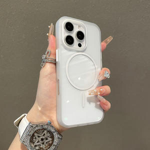 Funda magnética transparente con anillo delgado para iPhone 16 Pro Max, funda ultrafina de PC premium que cubre completamente para iPhone 15 - Product Image 6