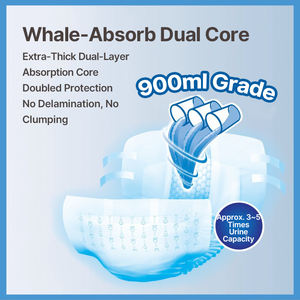 <span class=keywords><strong>Couche</strong></span> pour adulte Kaida à languettes réutilisables, haute absorption, sans danger pour la peau, grande taille, récupération post-AVC - Product Image 4