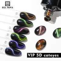 ICE NOVA VIP 5D Cat Eye Gel Polonais Belle Galaxie Liquide Effet 9d Diverses Couleurs Sans Hema 10ml/1kg Vente En Vrac Nail Art Vegan