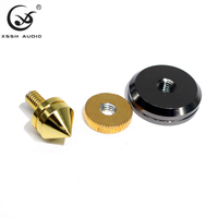 YIVO XSSH HiFi Audio support d'amplificateur de CD en acier massif plaqué or pieds d'isolation de pointe accessoires de coussin de haut-parleur absorbant les chocs