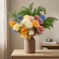 Kunstmatige Chrysanthemum Bloemboeket Kunstbloemenarrangement Handgemaakt voor Valentijnsdag Bruiloft Evenement Decoratie - Recyclebaar