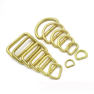 Anneaux carrés en laiton, anneaux rectangulaires en fil métallique, boucles en D pour sangles, artisanat du cuir, pièces de ceinture - Product Image 4