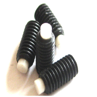 Vis à six pans creux en acier au carbone de qualité 12.9 avec embout en nylon, finition oxyde noir, tailles M3-M10