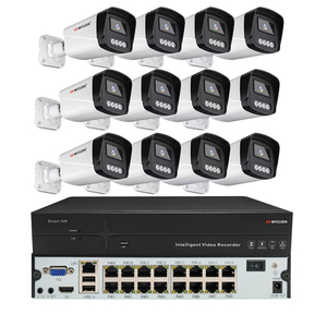 12ch PoE <span class=keywords><strong>Home</strong></span> an ninh CCTV Hệ thống <span class=keywords><strong>camera</strong></span> với 5MP H.265 + NVR và 12pcscand Cáp - Product Image 1