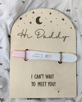 Cartes de souvenir de test de grossesse cadeau surprise pour la naissance d'un nouveau-né à vie cartes d'annonce de grossesse Hi Daddy