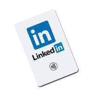 NFC Custom PVC Linkedin Facebook Tiktok Google Review Card para el menú del restaurante