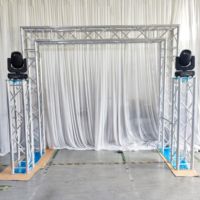 Système de treillis d'éclairage en aluminium pour DJ pas cher, système de treillis d'éclairage à embout, prix d'usine, système de treillis de fond, équipement de toiture
