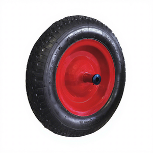 Rueda Neumática Inflable Pequeña <span class=keywords><strong>de</strong></span> 14 Pulgadas 3.50-8 <span class=keywords><strong>de</strong></span> Qingdao con Llanta <span class=keywords><strong>de</strong></span> Metal y Eje <span class=keywords><strong>de</strong></span> 12x210mm para Carretilla - Product Image 1