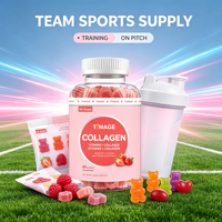 Gummies de Collagène Marin à Marque Blanche Peptides de Poisson Vitamine C Anti-Âge Beauté Pectine OEM ODM