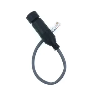 waterproof RJ45 connector Ethernet outdoor bridge M16 plug cable 20cm