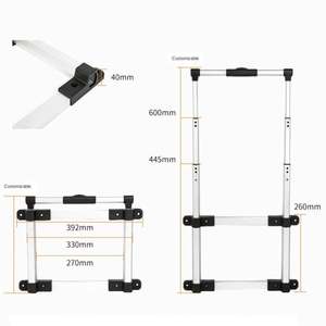 Tianyu Professional Adjustable Width <b>Aluminum</b> Alloy 4-Section Car Handle for <b>Luggage</b> Accessories - Product Image 4