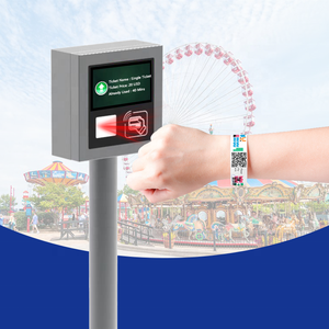 Nhà Cung Cấp Giải Pháp Kiểm Tra Vé RFID Máy Đọc Mã <span class=keywords><strong>Qr</strong></span> Màn Hình LCD NFC 7 Inch Cổng Ba Chân Trong Công Viên Hồ Cá - Product Image 6