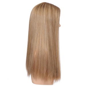 Perruques frontales en cheveux humains vierges chinois en gros, base en soie transparente, respirantes, longues et d'apparence naturelle - Product Image 3