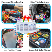 Tinta Printer DTF Putih Berkualitas Tinggi 1000ML CMYK untuk Transfer Panas Tekstil, untuk Epson I3200 I1600 Xp600 1390 4720 Tx800 Head