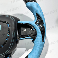 Volant en fibre de carbone avec logo DIY pour Dodge Challenger Charger RT Jeep Cherokee Trackhawk Durango SRT Scat Pack 392 Super Bee