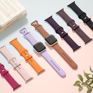 สายนาฬิกาข้อมือซิลิโคนแบบนิ่ม ขนาด 49 มม. 46 มม. 45 มม. สำหรับ Apple Watch Series 11 10 9 8 7 SE 3 2 Ultra 3 2 สายรัดข้อมือยางสำหรับผู้ชาย - Product Image 1