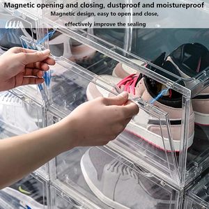 Boîte de rangement transparente en polypropylène pour chaussures, organisateur de baskets populaire, option de rangement sous le lit, capacité 6-10L - Product Image 3