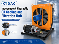 Refroidisseur d'huile hydraulique en aluminium KYDAC KY450 avec filtration moteur et roulement AH2431 pour systèmes hydrauliques industriels