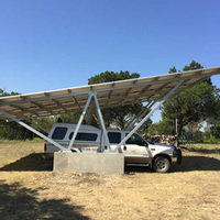 Système de montage de carport solaire personnalisé OEM ODM, support de panneaux photovoltaïques, inclinaison 5-15°, charge de vent 60 m/s, charge de neige 1,4 KN/ pour
