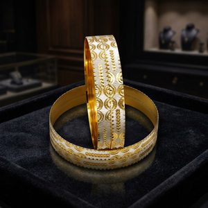 Brazaletes de Latón Chapados en Oro de Dos Tonos, Estilo Sudafricano, Corte Láser, 8MM, CNC, Venta al por Mayor - Product Image 5