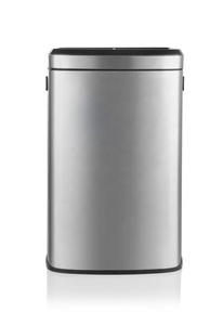 Grand bac de recyclage double de 48L sans couvercle en acier inoxydable pour hôtel et centre commercial - Product Image 2