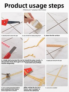 <span class=keywords><strong>Kit</strong></span> d'outils <span class=keywords><strong>professionnel</strong></span> pour le <span class=keywords><strong>nettoyage</strong></span> des joints de <span class=keywords><strong>carrelage</strong></span>, pistolet à mastic économe en travail, modèle GJ - Product Image 5