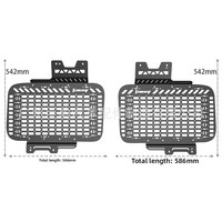 Support d'extension tactique en alliage d'aluminium pour vitre arrière Jimny JB74 avec porte-bagages et support d'extension