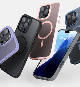 para Iphones 16 <span class=keywords><strong>Pro</strong></span> Max 15 14 13 trasera translúcida accesorios móviles tendencia carga magnética funda para teléfono móvil - Product Image 4