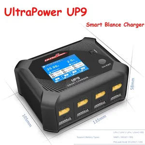 Chargeur/Déchargeur Intelligent UltraPower UP9 AC 100W 200W LCD 4 Canaux pour Batteries LiPo/LiHV/LiIon/LiFe 1-6S Modèle RC - Product Image 4