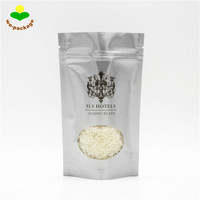 Sachet Doypack PE avec fermeture zip, thermoscellable, fenêtre transparente, imprimé sur mesure, emballage alimentaire pour snacks, bonbons et oursons gélifiés