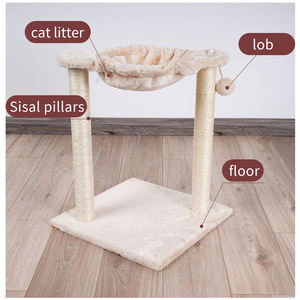 Productos Multifuncionales para Mascotas, Torre para Gatos de Madera Ecológica, Hamaca, Árbol para Gatos, Muebles, Poste Rascador para Gatitos, Casa para Mascotas - Product Image 3