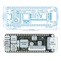 Kit de Desarrollo FPGA Sipeed Tang Nano 9K, GW1NR-9 RISC-V RV para Interfaz 8640 LUT4 64M PSRAM, Placa para Aulas