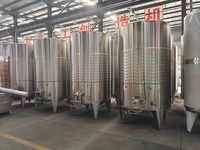 TEKBREW Cuve de Fermentation du Vin 500L, Fermenteur de Vin 1000L, Cuve de Fermentation à Vin 2000L avec Chemise de Refroidissement