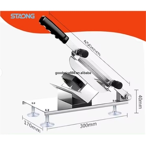 Rebanadora manual <span class=keywords><strong>de</strong></span> carne/portátil, máquina rebanadora <span class=keywords><strong>de</strong></span> jamón con ajuste <span class=keywords><strong>de</strong></span> grosor - Product Image 1