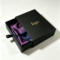 Boîte à tiroir coulissant personnalisée de luxe, emballage en carton rigide, boîtes cadeaux pour bijoux, portefeuilles, foulards, parfums