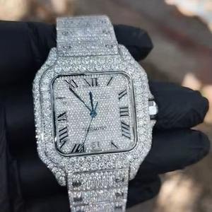 Best Quality Diamond <b>Watch</b> for Men with Stainless Steel Strap Waterproof Quartz Movement for Business Wear Available For Sale - Product Image 1