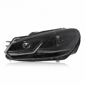 Nouvel ensemble de phares 12V amélioré avec DRL Demon Eye, accessoire automobile pour Volkswagen <span class=keywords><strong>Golf</strong></span> 6 <span class=keywords><strong>GTI</strong></span> 2008-2012, phares bicolores - Product Image 5