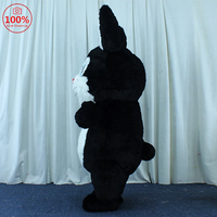 Costume gonflable de dessin animé de mascotte de lapin de pâques Halloween personnaliser pour des adultes