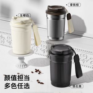 Stainless Steel Tumbler 316 Vacuum Insulated <b>Large</b> Capacity Travel <b>Mug</b> Flip Lid Design For Outdoor Use - Product Image 4