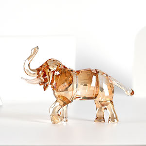 الفيلة الزجاجية الكريستال الحيوانات تحصيل التماثيل الحلي الحلي عيد ميلاد لأمي النساء الجدول الديكور للمكتب المنزل - Product Image 5