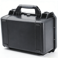 UWORTHY U-P3718 Valise en plastique rigide PP de 16 pouces, étanche IP67, pour le stockage d'outils, support OEM, noir