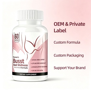 Capsule Premium per <span class=keywords><strong>il</strong></span> Benessere del <span class=keywords><strong>Seno</strong></span>, Formula a Base Vegetale per un Equilibrio Naturale del Corpo, Capsule Erboristiche OEM con Etichetta Privata - Product Image 1