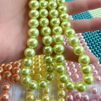 Perles en plastique ABS d'usine de Yiwu en gros avec trou perles en plastique en vrac pour accessoires de bricolage
